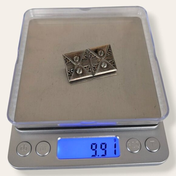 Vintage Rectangular Perfume Brooch - Picture 6 of 6